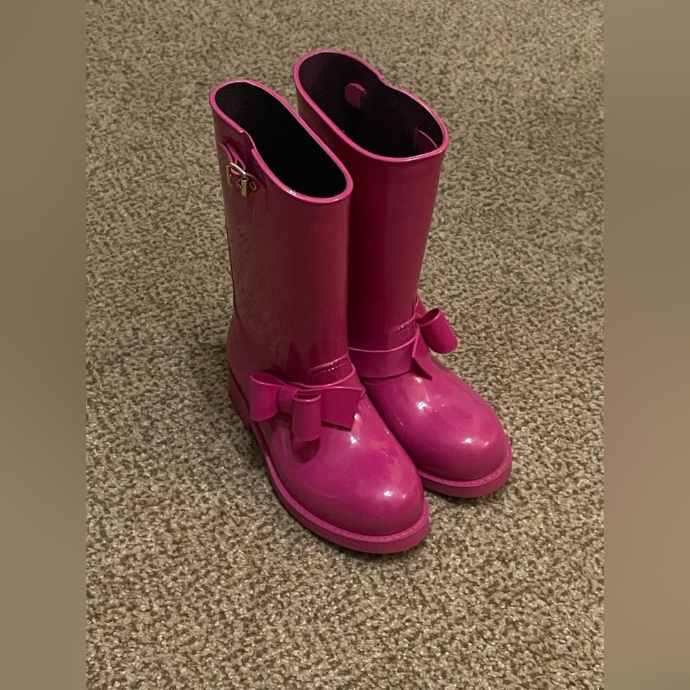 Valentino RED Rain Boots | Girls | Pink | Size 37 | Mid Calf